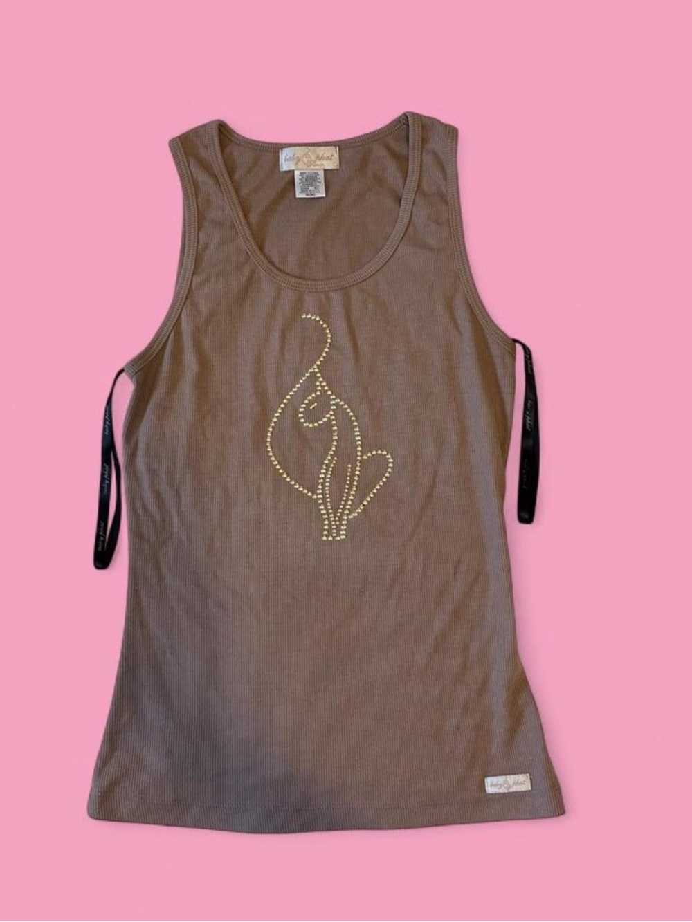 🐈⬛Baby Phat cream/brown tank to🐈⬛
